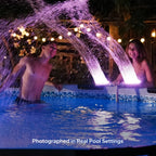 Solar Pool Fountain with LED Lights