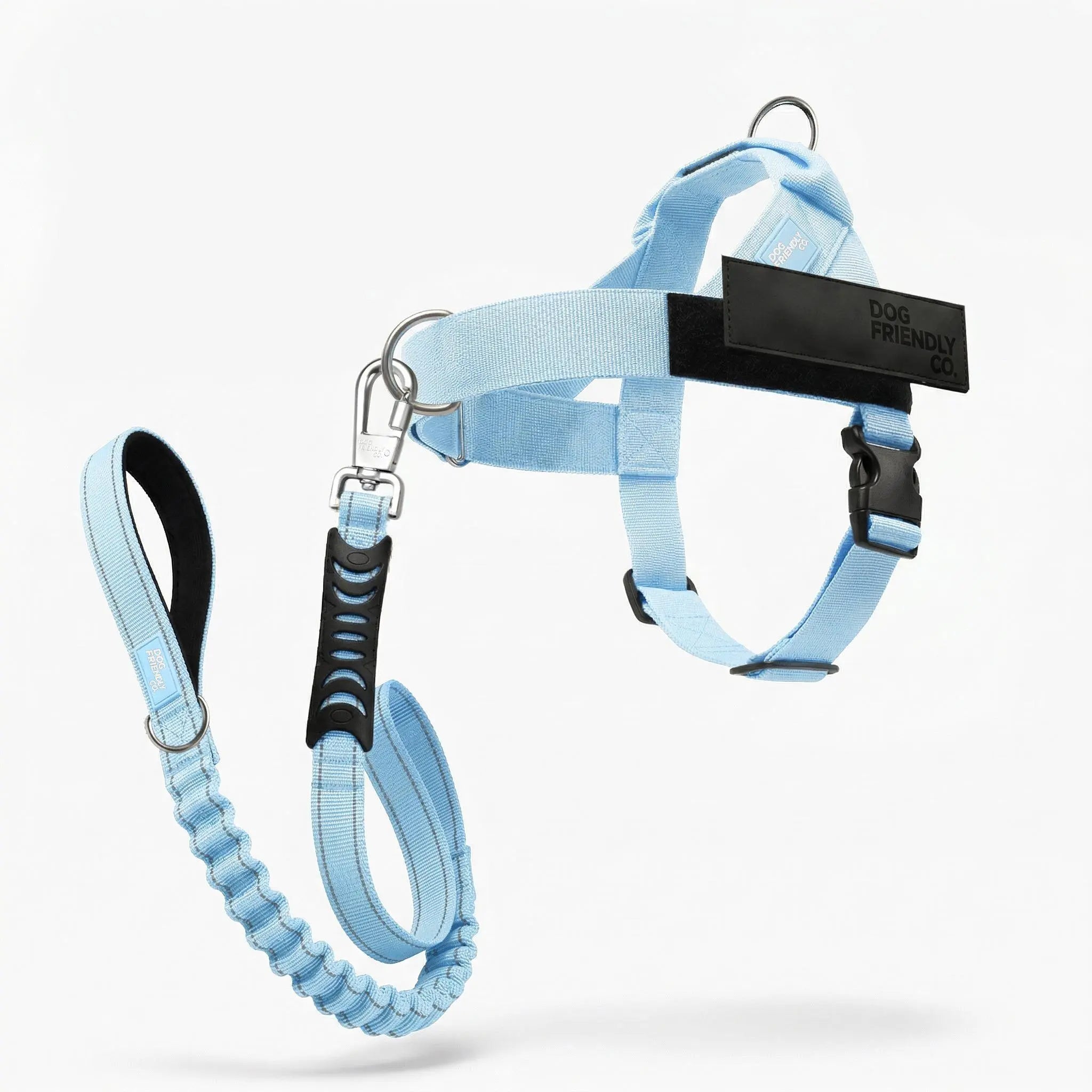 Dog Harness & Bungee Leash Set