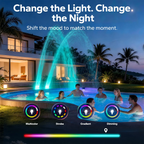 Solar Pool Fountain with LED Lights