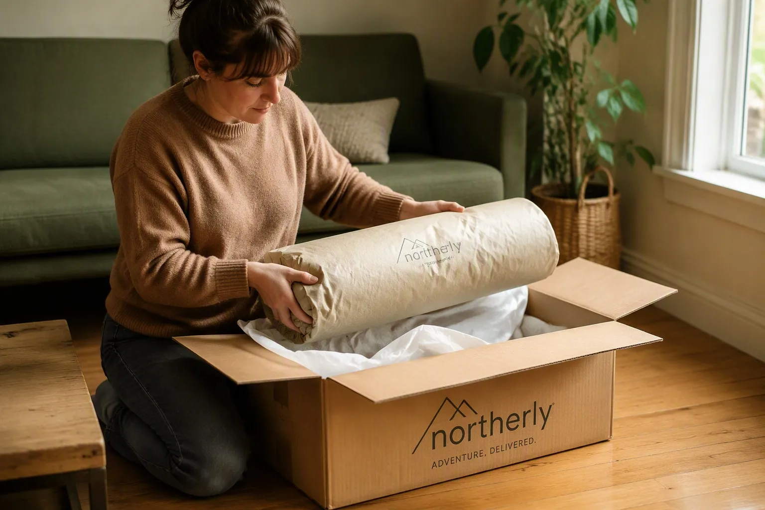 Unboxing camping gear